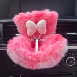 Rotatable Cute Car Doll Seat Cover, Air Vent Decoration, Car Accessories,  Home Decoration、Adorable Design