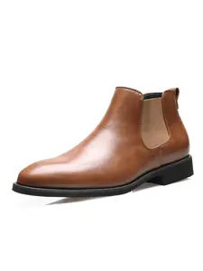 Men's Fashionable Solid Color Chelsea Boots, Casual Comfortable Ankle Boots for Daily Wear, Fashion Shoes for Party, Daily Clothing Decor