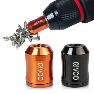 QIVOO Strong Magnetic Screw Ring: 1/4 Inch/ 6.35 mm Universal Magnetic Screw Holder - Removable Magnetic Screwdriver Drill Bit Holder for Hex Screwdriver and Power Bits