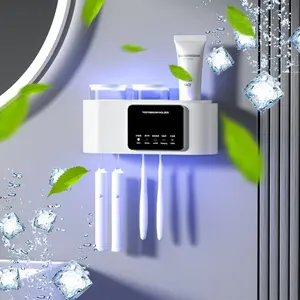 New popular toothbrush cleaner, home travel cleaner withheating and fan drying, equipped with UV sterilizer toothbrushholder, sharing of good home items