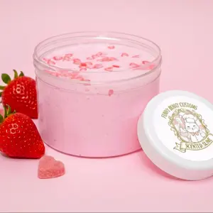 8 oz Strawberry Thicky Scented Slime - for Stress Relief and Play