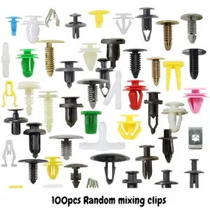 Car clip 100pcs hybrid clip plastic clip mixed car clip rivet fender fixing screw Automotive Accessories