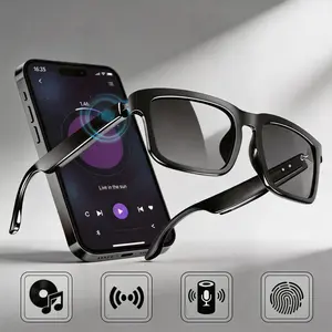 2026 New Bluetooth Audio Sunglasses,Smart Glasses with Touch Control，Open-Ear Speakers & Mic for Hands-Free Calls，UV Protection，Unisex Smart Ideal for Travel & Daily Use, Wireless Smart Glasses