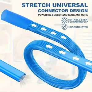 1pc Dryer Vent Cleaner Flexible Hose Attachment, Elastic Connector, Compatible with Most Vacuums, Ideal for Washing Machine Vents