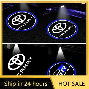 2026 Hot For Toyota Hub Caps Car Door Welcome Lamp Vehicle Welcome Light Projector Ghost Shadow Lamp for Toyota Camry 2006 2007 2008 2009 2010 2011 20 LED Car Lights