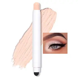 Erinde Waterproof Cream Eyeshadow Stick, Matte Nude Eye Shadow Sticks, Longwear Blendable High Pigmented, Neutral Eye Shadow Sticks Matte for Older Eyes, Smokey Eyeshadow Pencil Crayon, Nude beige
