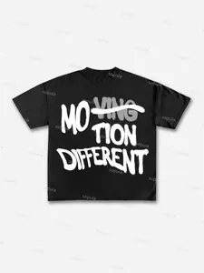 Vintage Motion Different Graphic Cotton T-shirt