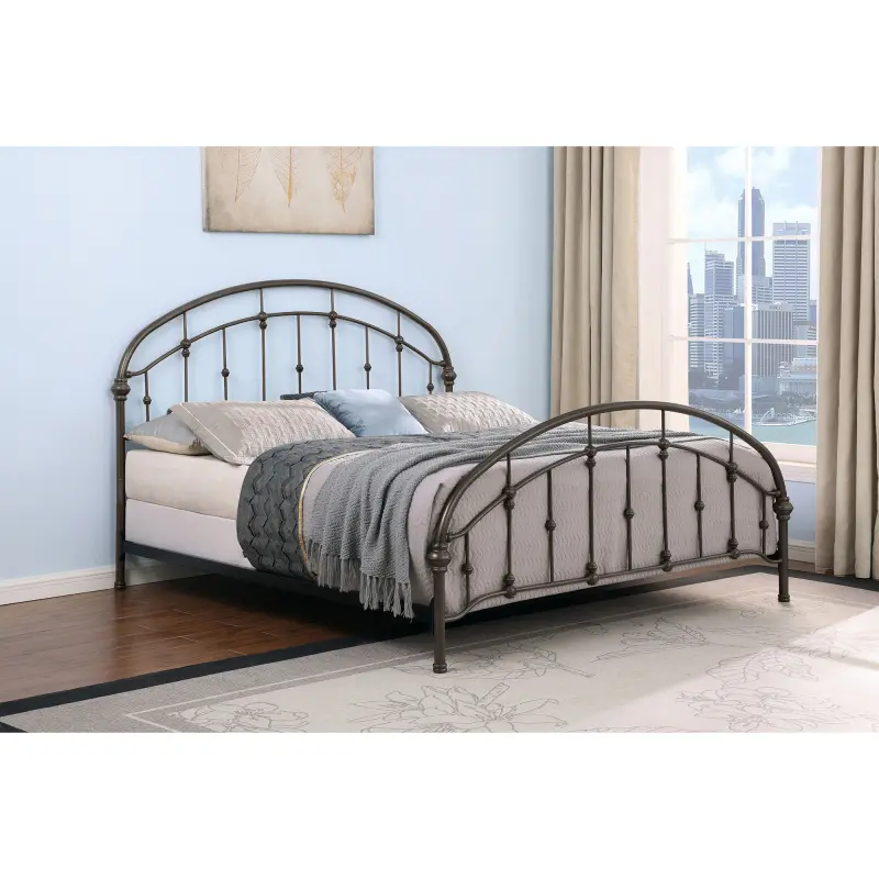 Juneau Dark Bronze Eastern King Metal Bed