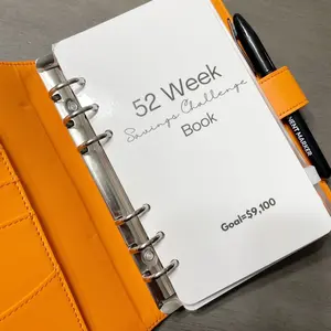 52 Week Binder with zip envelopes 52 Week Binder with zip envelopes
