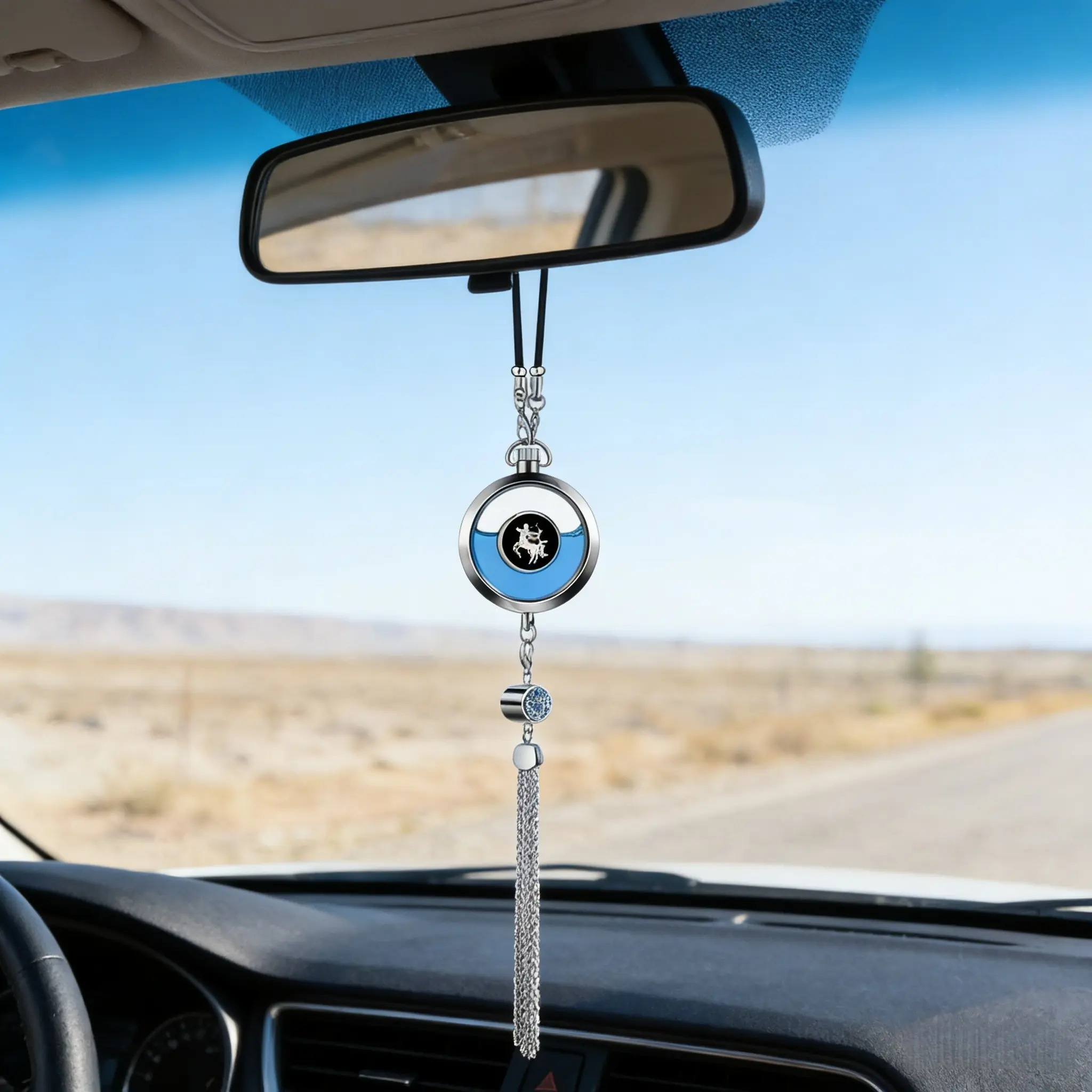 Custom Zodiac Car Air Freshener Hanging Ornament, Car Accessory, Match Your Exclusive Zodiac, High-End Rearview Mirror Diffuser, Car Aroma Diffuser, Car Fragrance, Long-Lasting Fresh Scent