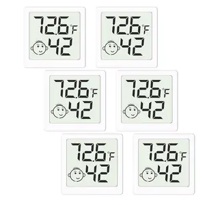 Mini Humidity Meter Hygrometer 6 Pack Room Thermometer Indoor Digital Temperature and Humidity  for  House Office Garden and Cellar