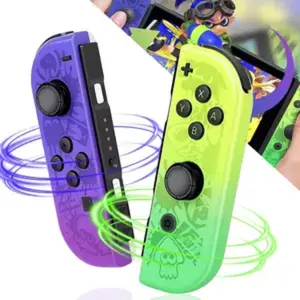 Wireless Controller for Game Handheld, Compatible with Switch Lite Oled, Dual Vibration Function, Cool Replacement Accessory