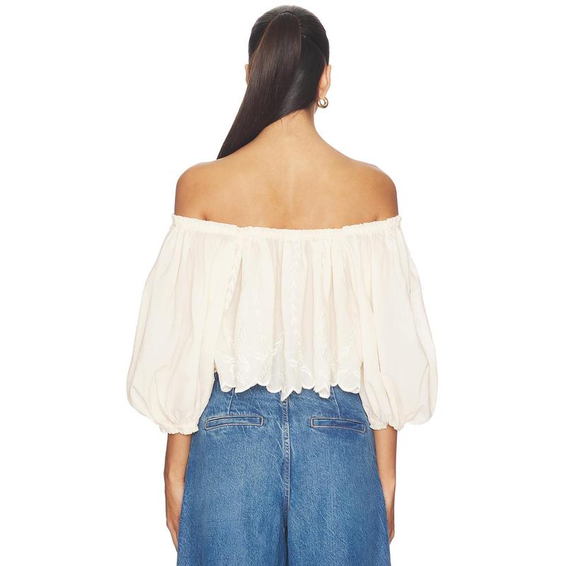 Free People Bali Daydream Melody Top in Mother Of Pearl Combo
