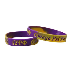 Omega Psi Phi Silicone Bracelet