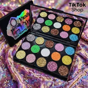 All Glitter Chrome VANITY TRIP, 15 Pan PRE-DESIGNED Eyeshadow Palette