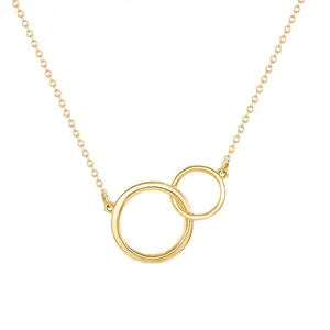Interlock Circle Pendant Necklace