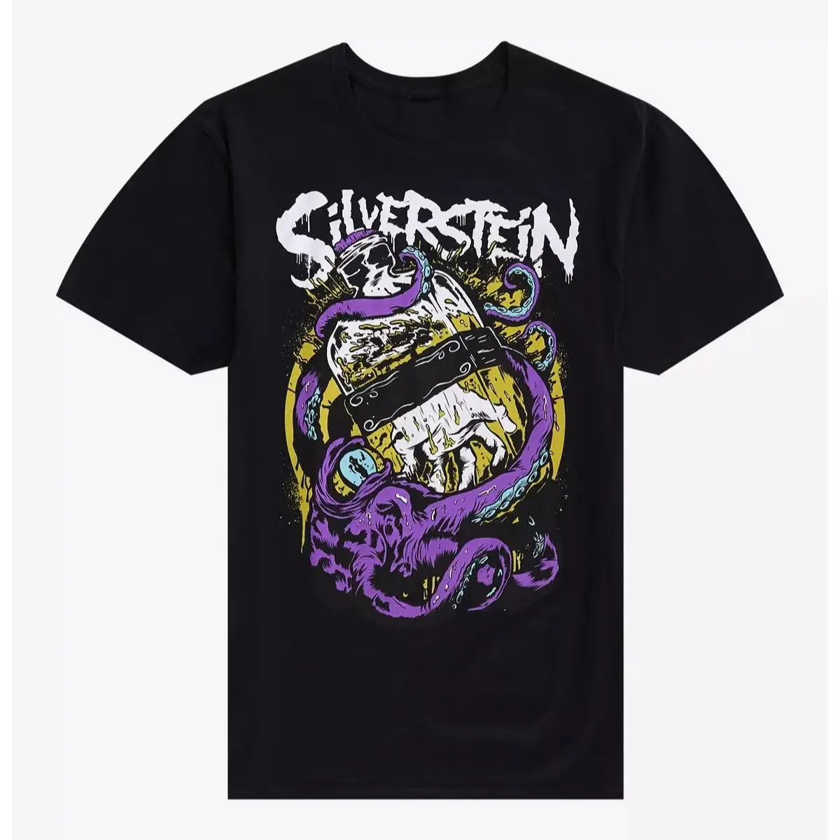 Silverstein Tentacles Bottle T-Shirt, 90s Graphic Tee, Band Music Tee, Crewneck Tees Streetwear