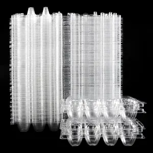 120 Pack 12 Grid Quail Egg Cartons, Reusable Quail Egg Cartons Cheap Bulk, Stackable Plastic Quail Egg Container for Quail Eggs No Brand