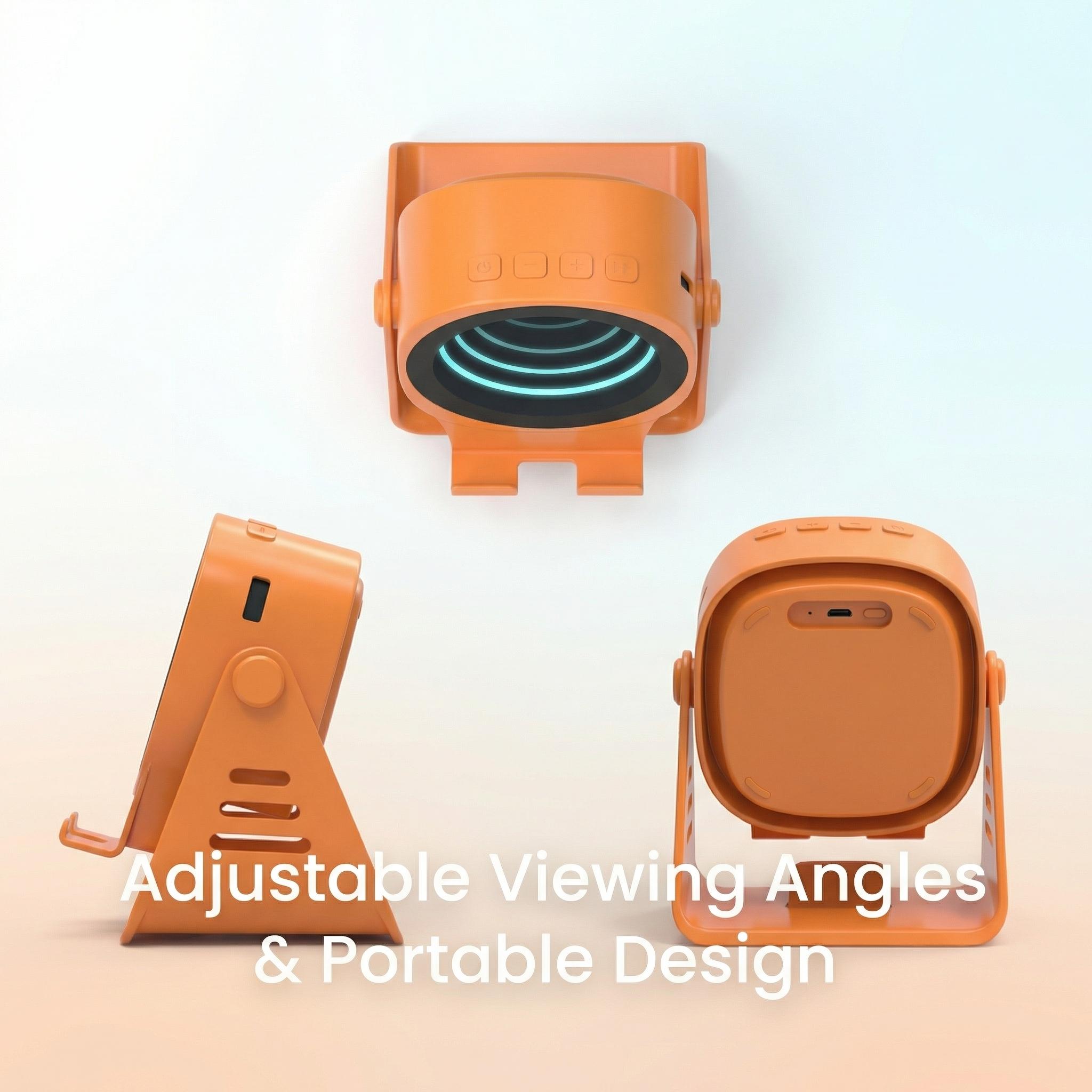 4-in-1 Smart Wireless Speaker Stand, 360°Flexible Angle, Power Bank Included, RGB Atmosphere Light, Gift for Men & Women