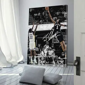 Victor Wembanyama Art Poster Classic Moments Wall Art Picture Painting Poster Canvas Print Artworks Bedroom Living Room Decor