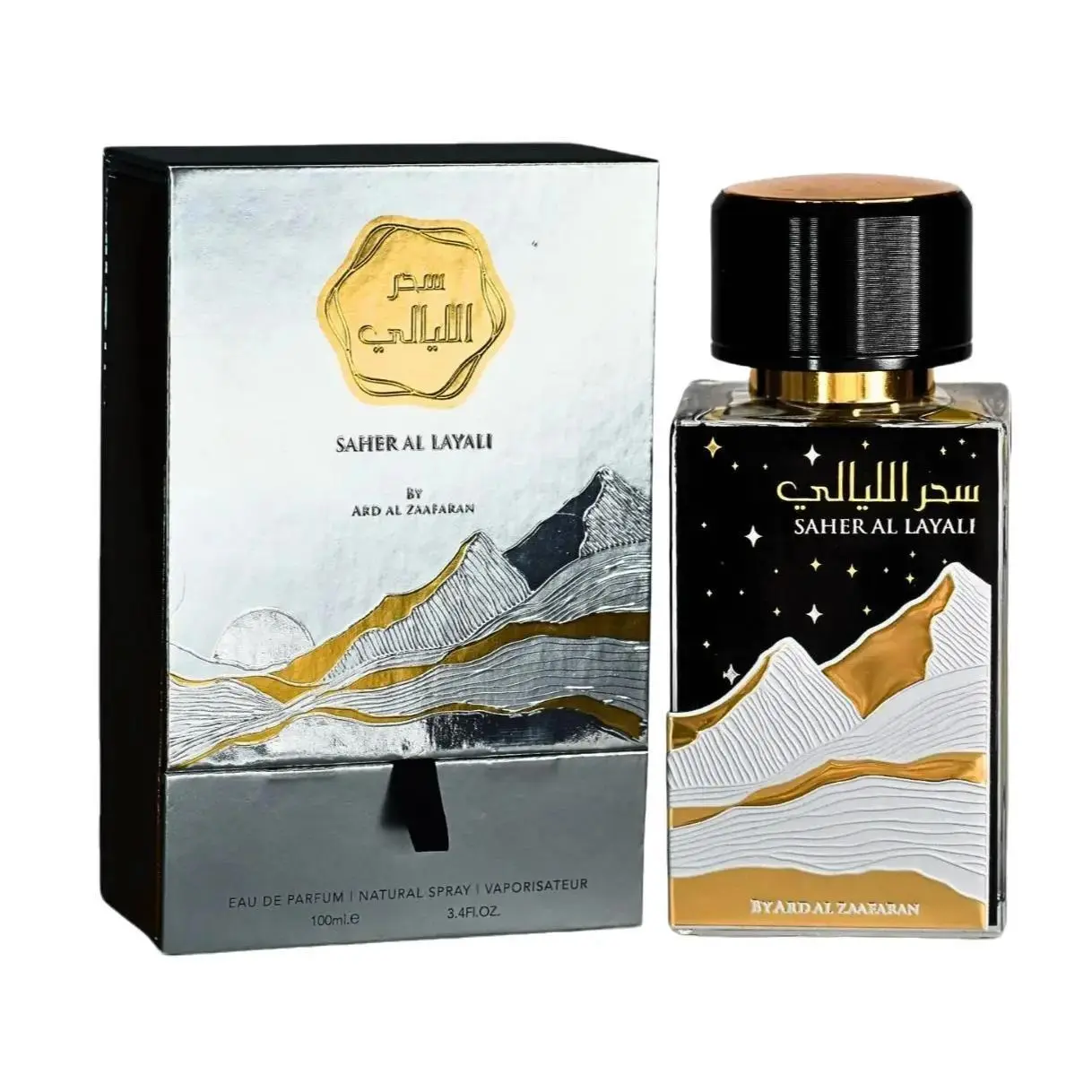 Ard Al Zaafaran Saher Al Layali for Men Eau de Parfum Spray, 3.4 Ounce