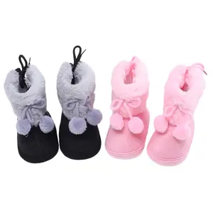 Toddler Baby Girls Boys Boots Winter Warm Soft Sole Fluffy Cute Non Slip Shoes for Newborn Infant