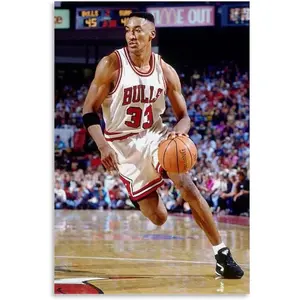No Framed, Scottie Pippen Basketball Star Poster