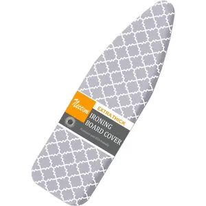 Ironing Board Cover and Pad Standard Size 15"x54", Resists Scorching and Staining with Elastic Edge Heavy Duty Extra Thick Ironing Padding  Ironing Board Covers