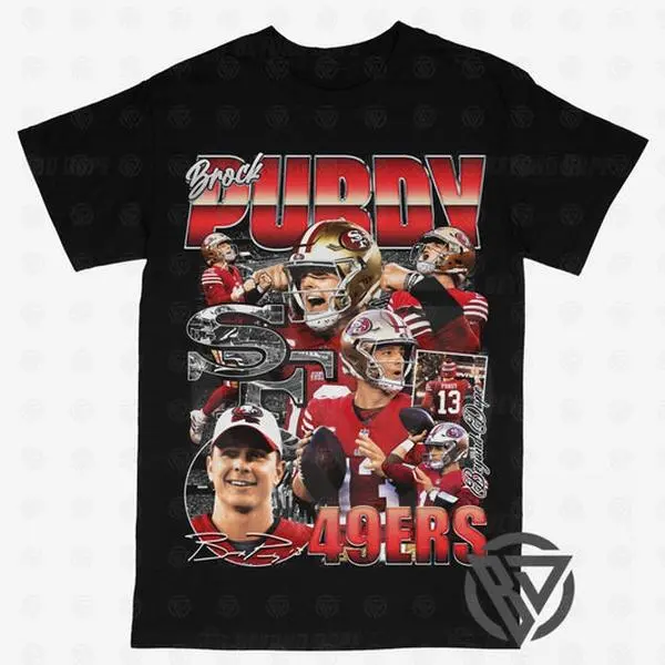Brock Purdy T-shirt For Men Women, For Fans Unisex Casual Streetswear Top (V2)