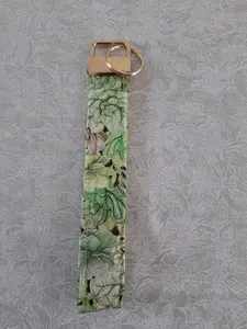 Green Succulents Wristlet Keychain