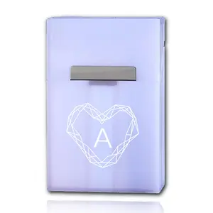 Durable Portable Cigar Organizer Box, Waterproof & Dustproof Design, Magnetic Buckle Closure, Customizable Diamond Initials