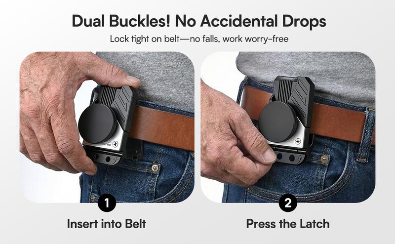 MagMaster | Magnetic Tool Holder - Strong Clip-On Belt Magnet Holster for Screws, Nails, Hammer, Sockets, Pliers, Screw Driver, Trowel, Drill Bit, Wrench, or Any Magnetic Tools and Hardware，Gift for Christmas,New Year