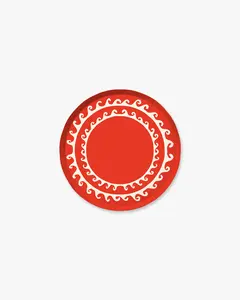 Breaker Hors d'Oeuvres Plate Set - Tomato