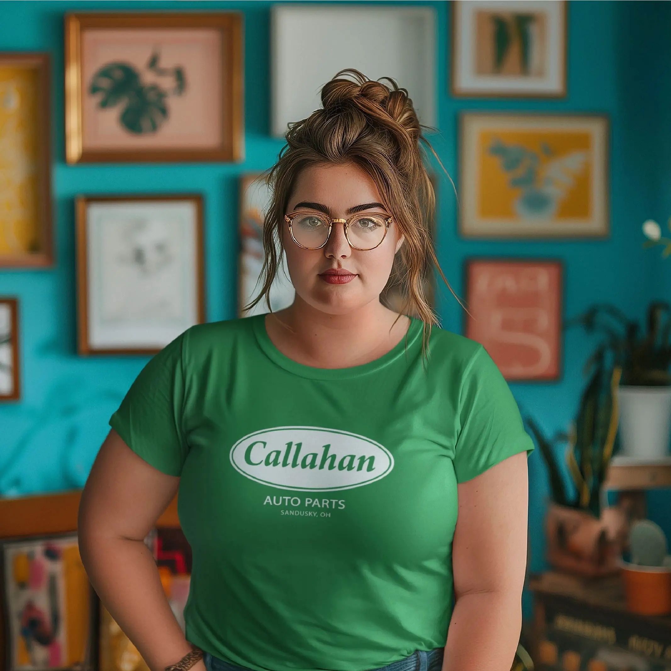 Callahan Auto Parts T-Shirt Funny Retro Workwear Style Tee Sandusky Ohio Classic Movie Inspired Graphic Shirt Unisex Casual Top Womenswear Apparel Vintage Car Nostalgic Tommy Boy Fans Apparel