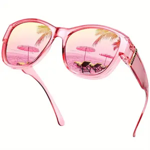 Women Polarized Fit Over Sunglasses UV400 Protection Lightweight TR90 Frame Anti Glare Shades Wear Over Prescription Glasses for Driving Travel Outdoor Daily Wear tiktokshopspringglowup