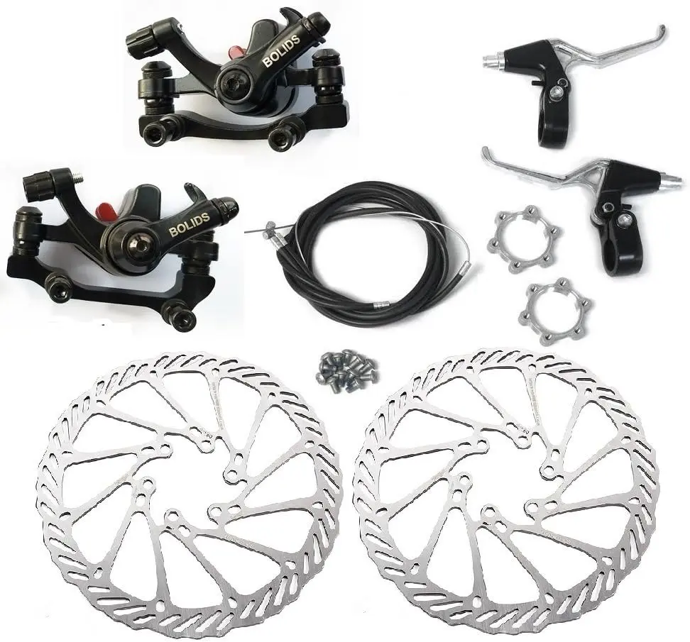 BlueSunshine BB8 Front and  Disk  Kit - 160mm for 80cc Gas Motorized Bicycle (BB8 Disk  Kit - G3-3)