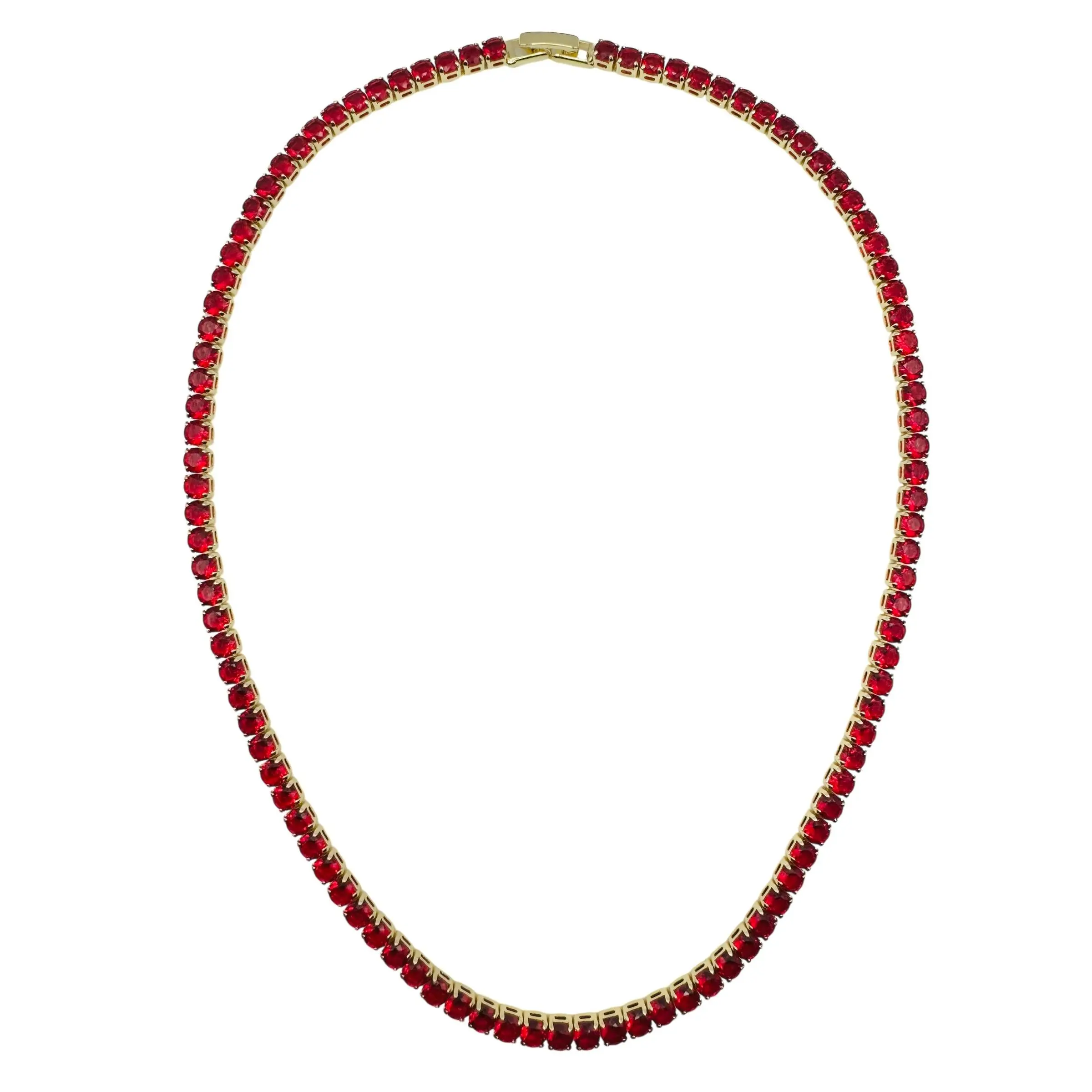 Ferrari Red Tennis Necklace