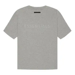Fear of God Essentials SS21 Short Sleeve T-Shirt 'Dark Heather Oatmeal' FOG-SS21-613