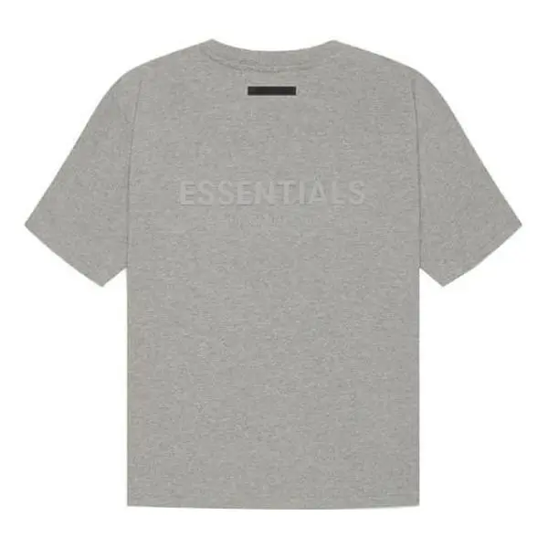 Fear of God Essentials SS21 Short Sleeve T-Shirt 'Dark Heather Oatmeal' FOG-SS21-613