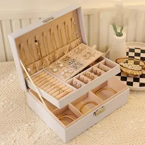 New Luxury Rhinestone Large Tray Skincare Storage Box, Decorative Desktop Organizer Plate, Elegant Jewelry Display Stand, Jewelry Boxes