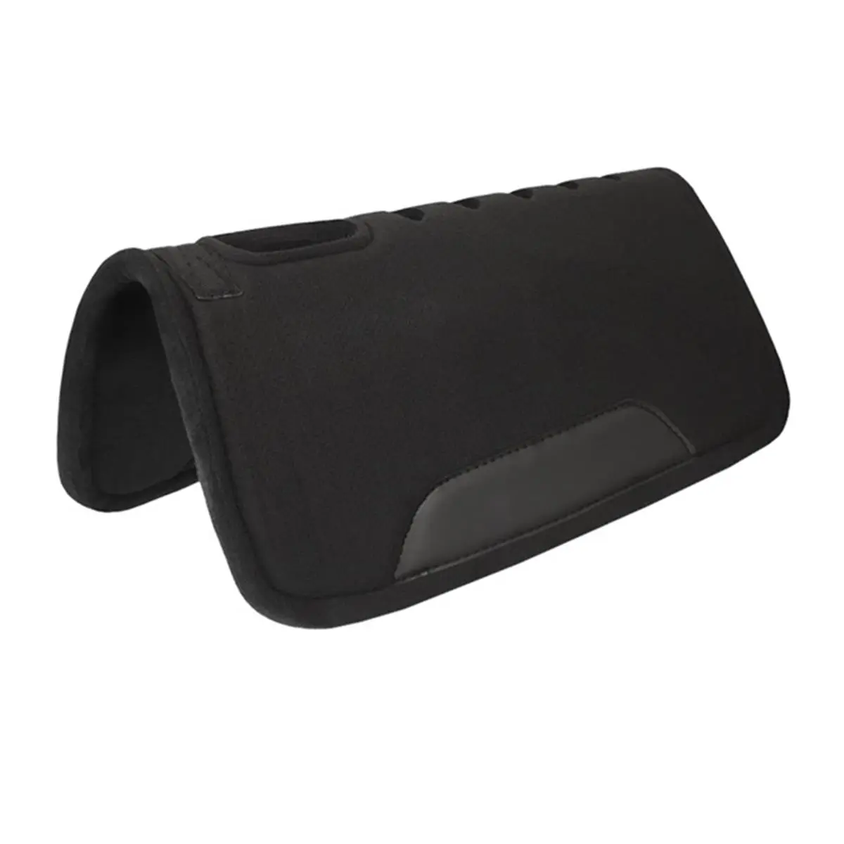 212 MAIN Vented Needled Wool Felt Equestrian Pad - 31x32 in, Vented Slots, Moisture-Absorption, Synthetic Wear Leather Reinforcement