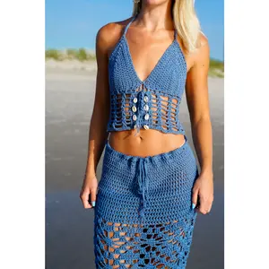 Isabella Crochet Shell Top