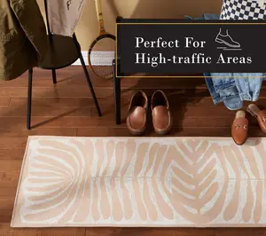 TCLI Livie Matisse Cutout Washable 24"x72" Kitchen Mat