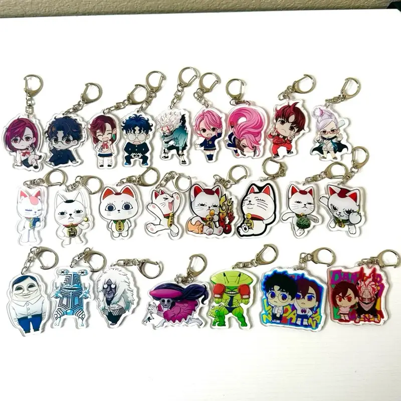 Dandadan Keychains - Character Designs with Unique Features, Includes Keyring & Clip, Collectible Collectibles