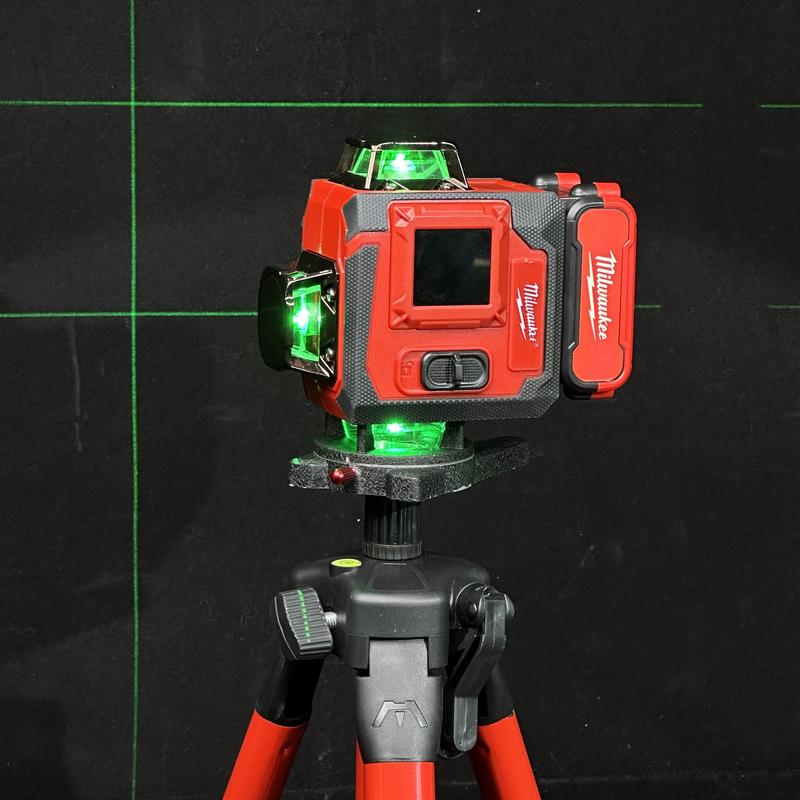Milwaukee 16-Line 360 Green Laser Level with RemoteControl 4-Side Vertical 3-4D Self-Leveling for Accurate DIYProfessional Use  Tripod Ready
