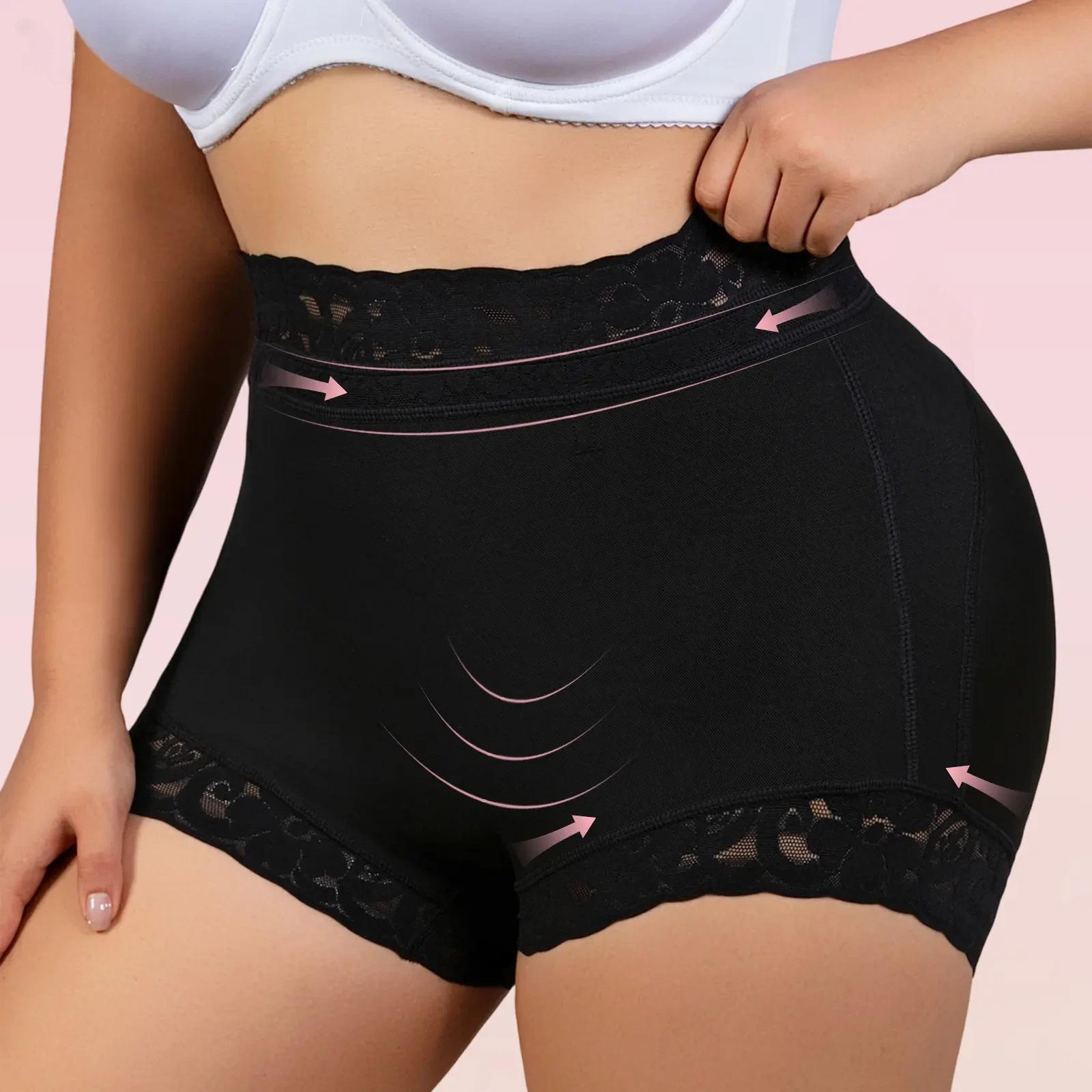 Butt Lifting Panties, Tummy Control Shapewear for Women Compression Underwear Short Lace Butt Lifter Shapewear