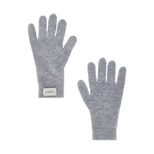 Comme Si Cashmere Short Gloves in Heather Grey