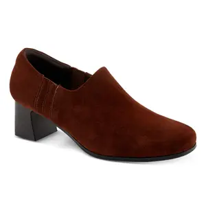 Spring Step Suede Slip-On Dress Heel- Bakersfield