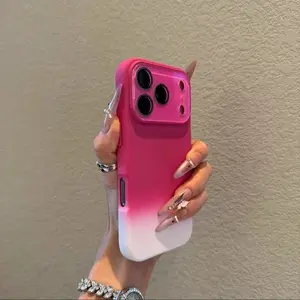 Case For iPhone 17 Pro Max Air Gradient Color Soft Liquid Silicone Anti Fingerprint Cover For iPhone 17 Shell Shockproof Bumper