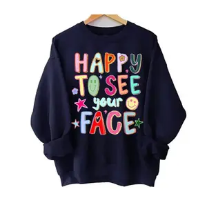 Happy To See Your Face Teacher Shirt, Hand Drawn Colorful Doodle Stars Messy Teacher Shirt, Teacher Shirt, 1st Day Of School Teacher, Trendy Teacher Back To School Shirt, Gift For Teacher